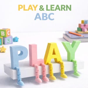 Arquivos STL 3MF do Alfabeto ABC para Brincar e Aprender, Brinquedo Interativo de Letras para Crianças, Atividade de Formação de Palavras, Imprimível para Sala de Aula e Ensino Domiciliar