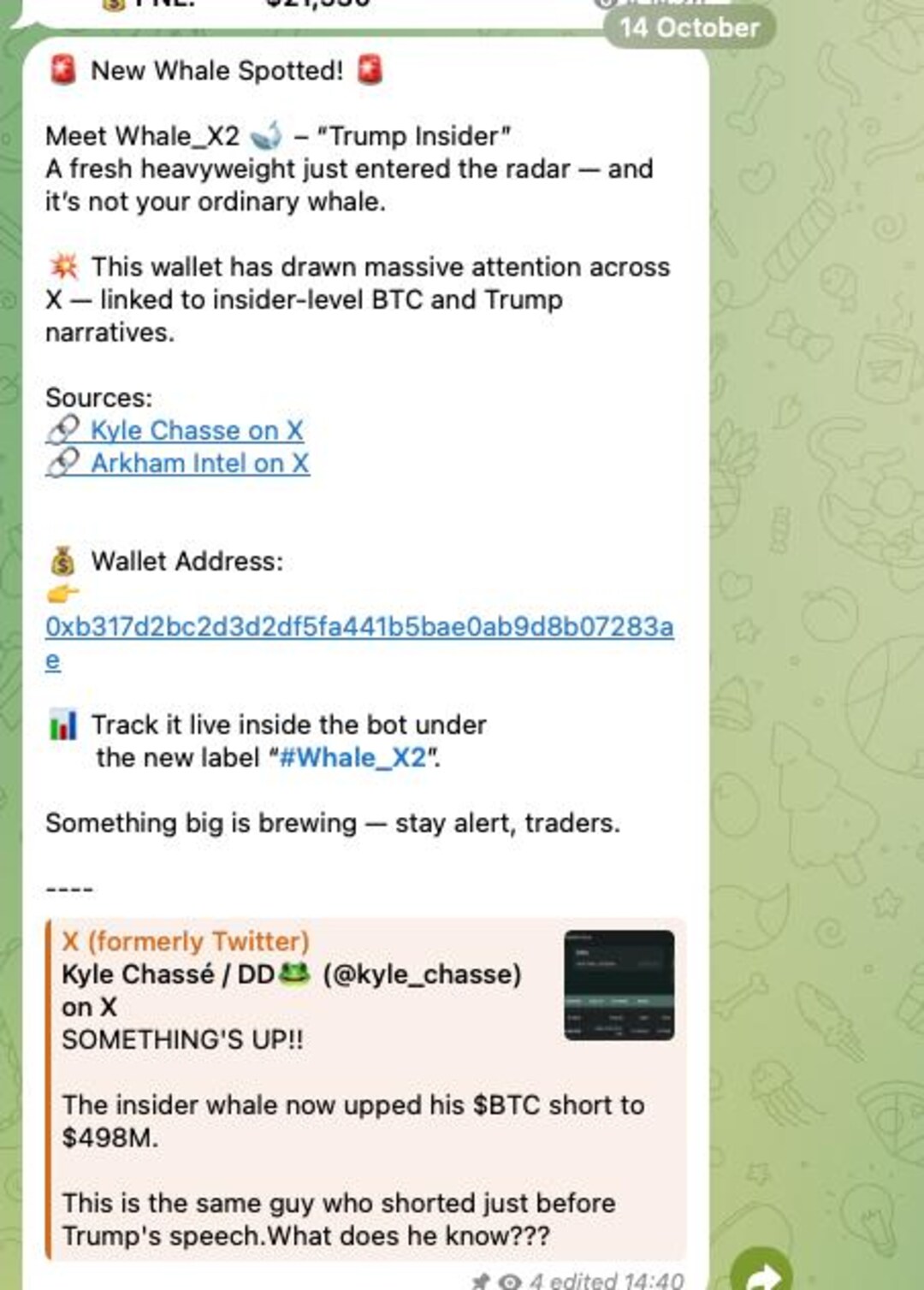 BTC Whale Tracker BOT Access | Live Bitcoin Whale Trades | Crypto Trading  Signals Telegram Channel - Etsy Canada