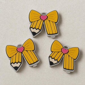 Pencil Bow Can Opener STL 3MF, Teacher Gift Nail Saver Keychain 3D Print File, Back to School Commercial Use image 3