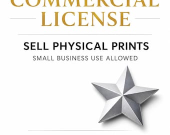 Commercial License for Physical Product Sales , 3D Print STL Commercial Use, Sell Physical Prints, STL Commercial Use Tap to pay
