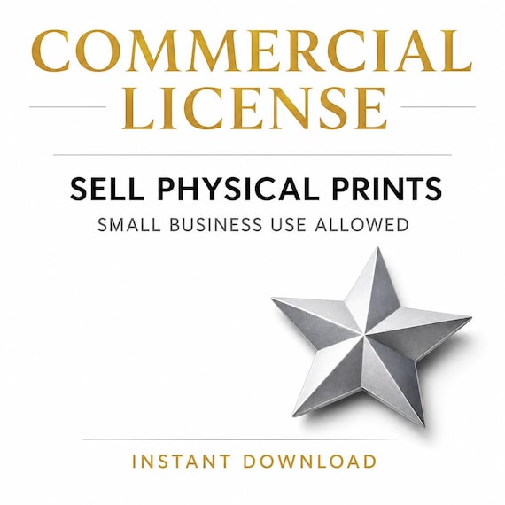 Commercial License for Physical Product Sales , 3D Print STL Commercial Use, Sell Physical Prints, STL Commercial Use Tap to pay