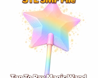 STL Magic Wand Credit Card Holder – Telescopic Handle  STL| 3D Print | Tap-To-Pay | Instant Download