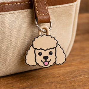 Soda Can Tab Opener Keychain 3D Printer File | Kawaii Poodle Dog Face | STL 3MF image 3