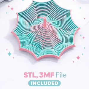 Fidget Star STL 3MF, Spinner hipnótico, Objeto sensorial, Archivo para impresión 3D, Decoración de escritorio relajante, Alivio del estrés, Descarga instantánea
