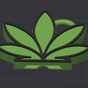 Weed Leaf Can Opener STL 3MF, Cannabis Nail Saver Keychain 3D Print File, 420 Gift Commercial Use Digital Download image 9