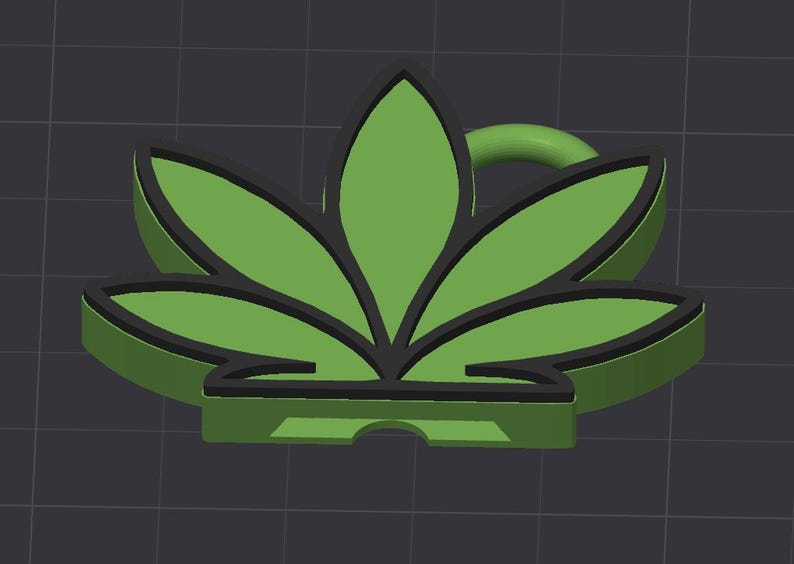 Weed Leaf Can Opener STL 3MF, Cannabis Nail Saver Keychain 3D Print File, 420 Gift Commercial Use Digital Download image 9