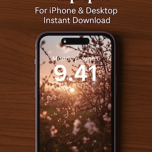 Sunset Wallpaper Bundle - Ästhetische Telefon & Desktop Hintergründe | Boho Natur Kunst | Digitaler Download JPGs