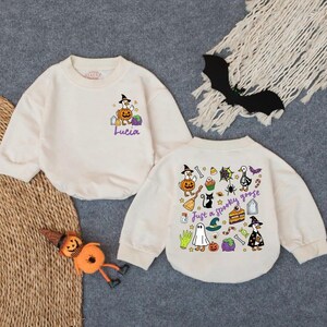 Spooky Goose Baby Romper Sweatshirt, Funny Halloween Baby Outfit, Cute Fall Toddler Clothes, Halloween Baby Gift