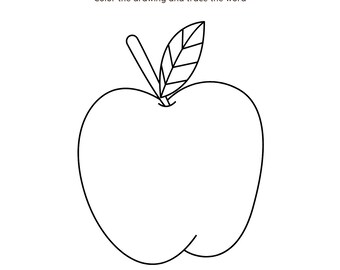 A to Z Alphabet  trace and colour book (Digital Download)