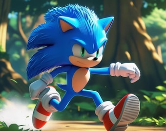 sonic the hedgehog | PNG File | blue hedgehog character |