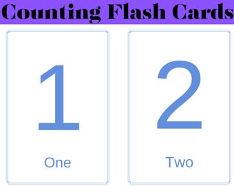 Counting Flashcards for Kids | Numbers 1-10 Printable | Toddler Math Learning | Preschool Educational Cards | Homeschool