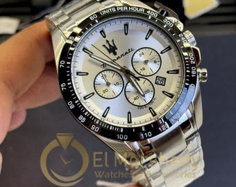 Maserati Competizione Chronograph Men's Stainless Steel Watch.New with tags