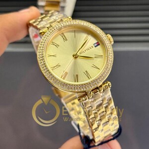 Vintage Tommy Hilfiger Watch gold-Tone Women's/Ladies Retro Designer- new with tags- original