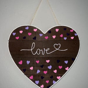 Wood Heart Wall Hanging