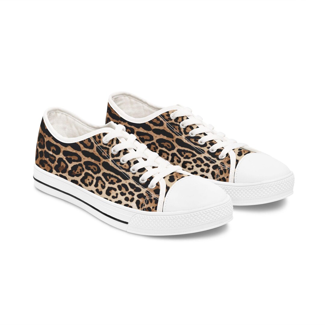Lepark Real Leather Leopard Print Sneakers main image 1