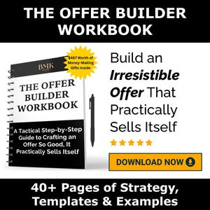 Offer Builder Workbook | Craft Irresistible Offers That Sell | For Small Businesses, Digital Products, Coaches, Etsy Sellers & Solopreneurs