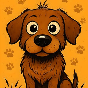 Dog - Cute Cartoon Dog Character