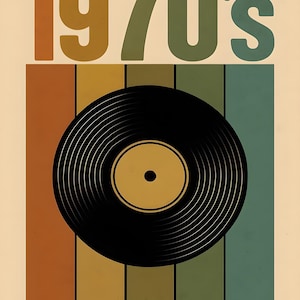 Retro Poster depicting the 1970&#39;s