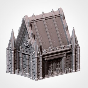 Mausoleum A – Graveyard – Terrain for Wargaming, Tabletop Scenery, and Hobby Painting