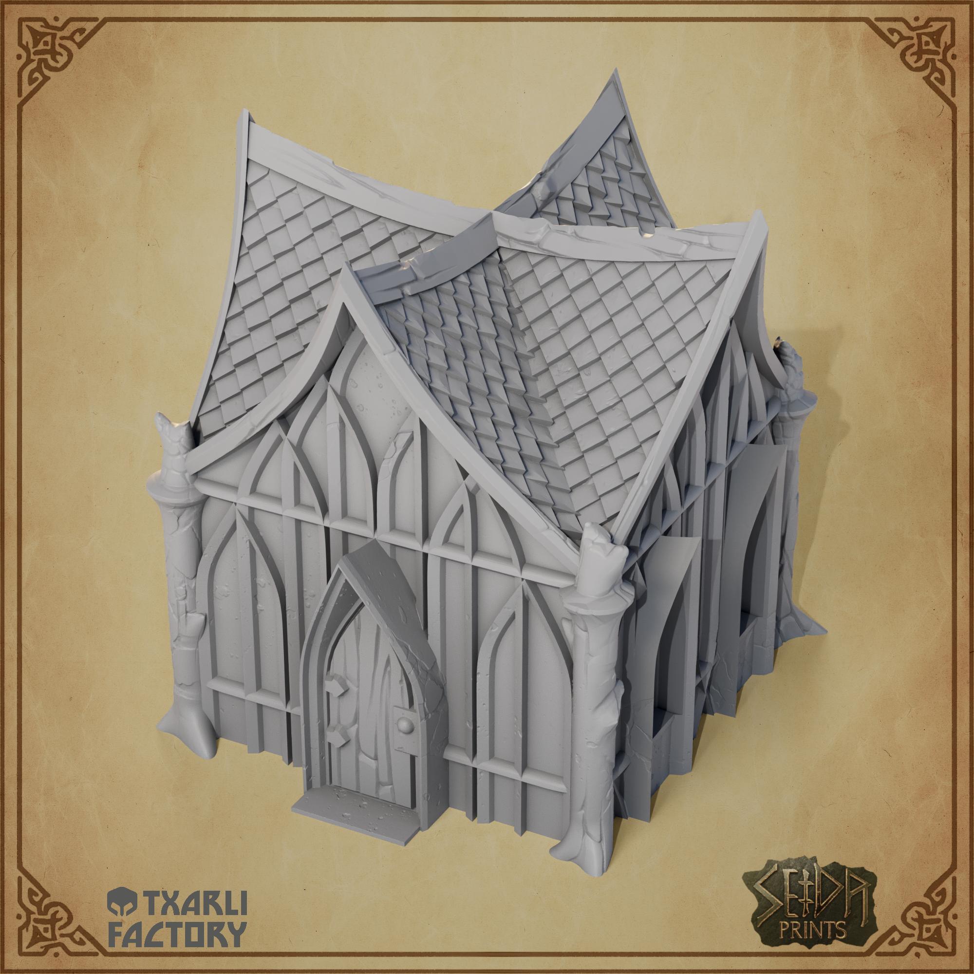 Wood Elf Village 3D Printed Terrain • Fantasy Elven Buildings • Elf ...