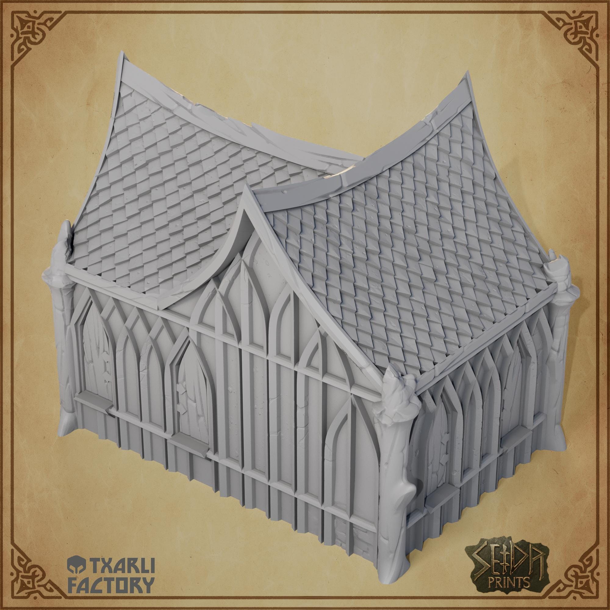 Elf Building Wood Elf Village 3D Printed Terrain • Fantasy Elven Buildings • Elf ...