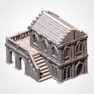 Ruins of the Western Kingdom – Eldenstone Mansion – Terrain for Wargaming, Tabletop Scenery, and Hobby Painting