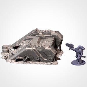 Tank Bravo – Crashed Tanks – Terrain for Wargaming, Tabletop Scenery, and Hobby Painting