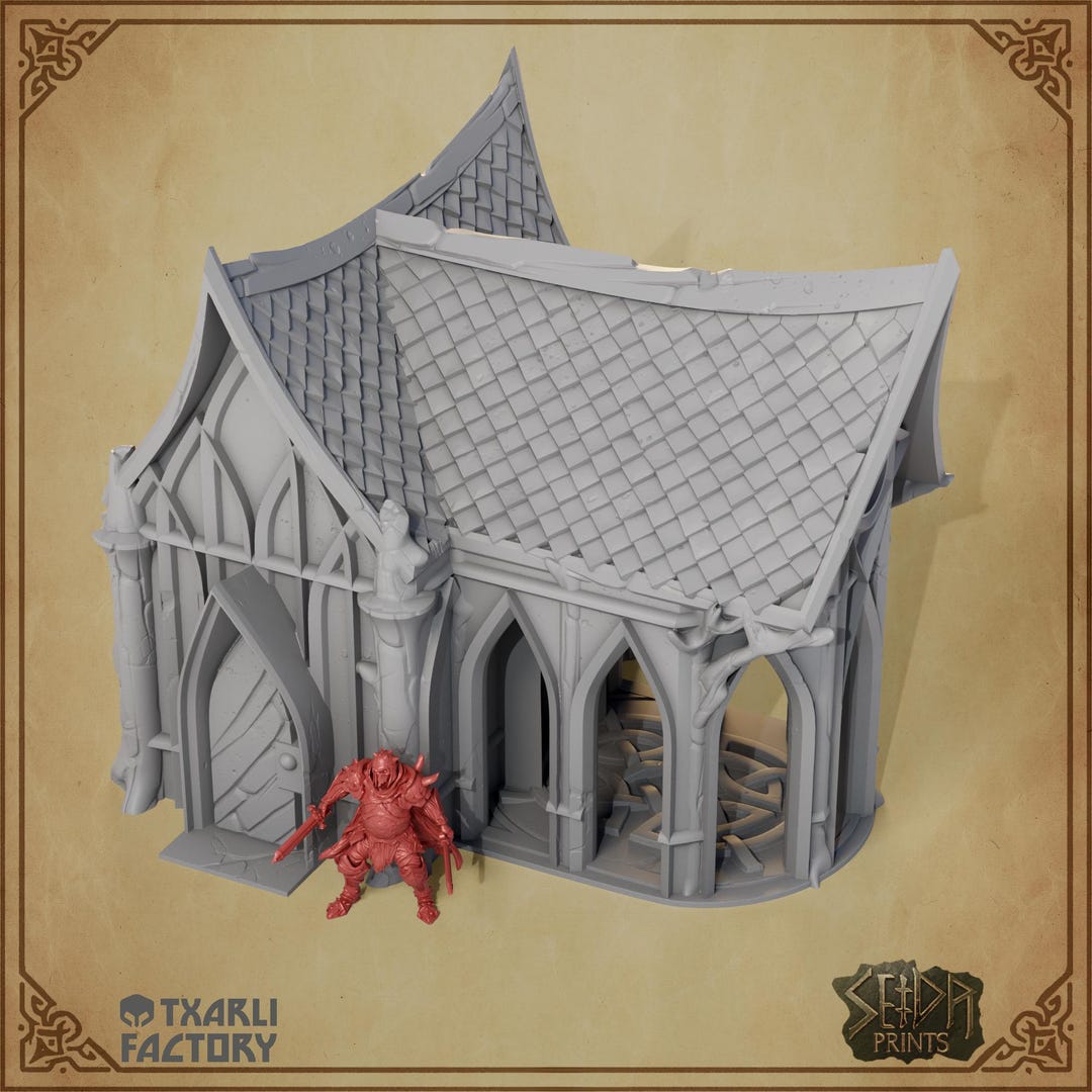 Elf Building Wood Elf House 06 • 3D Printed TTRPG Terrain • Fantasy Elven Buildings ...