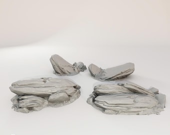 Hunter’s Ridge – Rocky Scatter Terrain – Terrain Set for Wargaming, Tabletop Scenery, and Hobby Painting