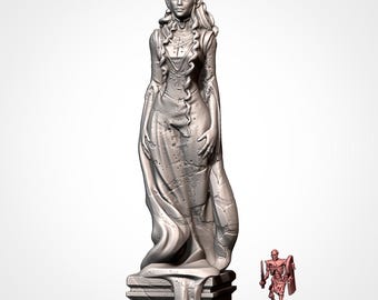 Female Elf Statue – Elf Constructions – Terrain for Wargaming, Tabletop Scenery, and Hobby Painting