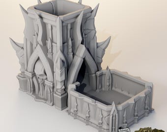 Dice Tower - Resistance of Darkness • Gothic Dice Tower • Dark Fantasy Tabletop Accessory • RPG TTRPG Dice Roller