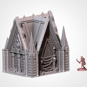 Mausoleum C – Graveyard – Terrain for Wargaming, Tabletop Scenery, and Hobby Painting