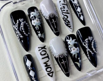The Weeknd Trilogy Stiletto Press On Nails