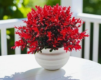 Maceta artificial realista / Mini maceta de imitación para decoración de interiores / Maceta pequeña realista