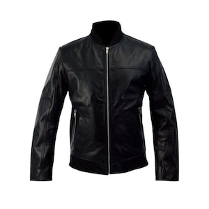 Cafe Racer Leather Jacket – Vintage Biker Style, Slim Fit Motorcycle Jacket, Men’s Retro Riding Gear, Classic Moto Jacket