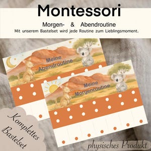 Pianificatore di routine per bambini | Planner di routine per bambini | Pianificatore di routine mattutina e serale | Set di bricolage fai da te