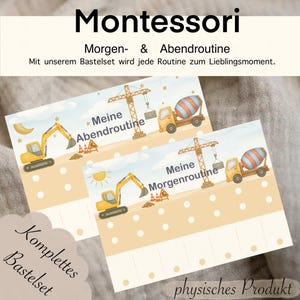 Pianificatore di routine per bambini | Planner di routine per bambini | Pianificatore di routine mattutina e serale | Set di bricolage fai da te