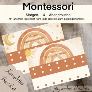 Pianificatore di routine per bambini | Planner di routine per bambini | Pianificatore di routine mattutina e serale | Set di bricolage fai da te