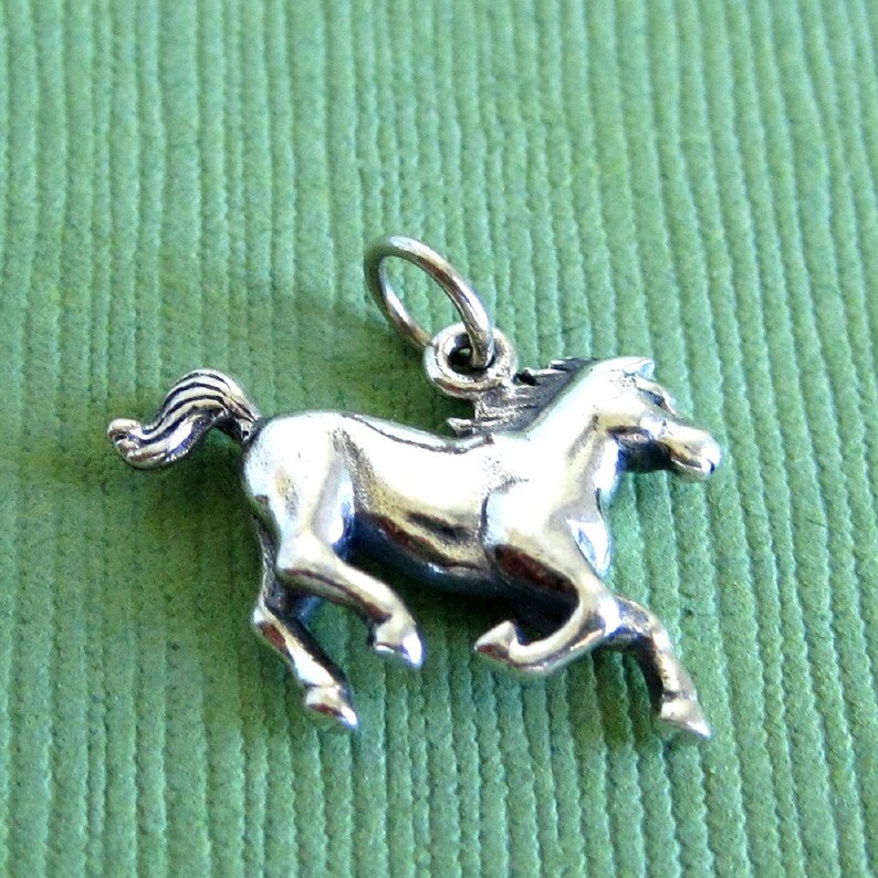 Sterling Silver Horse Charm Etsy