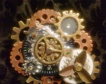 El Broche Dromenaut / Pin Steampunk Art Jewelry TempBSTPK06