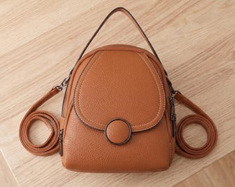 Borsa per laptop da donna, mini borsa ita, zaino in pelle, zaino a tracolla per laptop, zaino in pelle, zaino da viaggio vintage