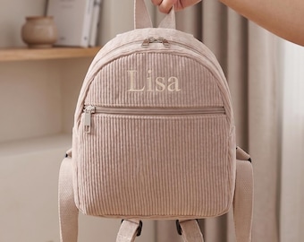 Personalized Embroidered Toddler Bag, Custom Ita Backpack For Travel Mini Backpack Name Ita Bag Backpack