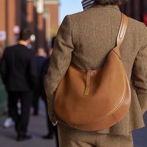 Suede Contrast Color Saddle Bag, High Quality Tote Handbag for Women, Elegant Shoulder Bag, Designer Style Casual Purse