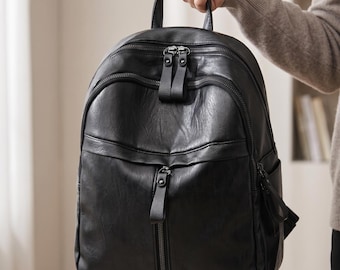 Mini borsa Ita, zaino in pelle, zaino in pelle con motivo, borsa per laptop, zaino per bambini, borsa per laptop da donna