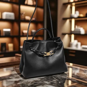 Women&#39;s Bow Buckle Handbag, Small Square Shoulder Bag with Zipper Closure, Cute Crossbody Purse for Daily Use & Outings