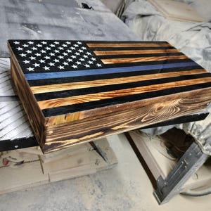 Thin Blue Line weapons concealment flag
