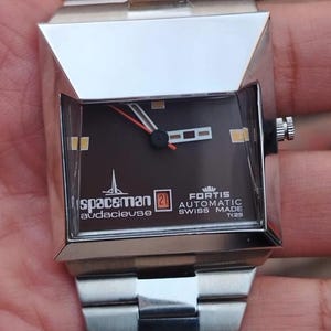 Spaceman Audacieuse TK25 Swiss Automatic Brown Dial Men's Watch RARE Vintage image 2