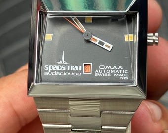 Spaceman Audacieuse TK25 Swiss Automatic Men's Watch RARE Vintage