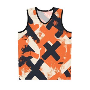 Bold Graphic Basketball Jersey - Perfect for Sports and Casual Wear