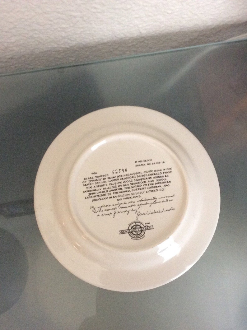 Vintage Plate Collection by Sarah Stilwell er Made in USA August